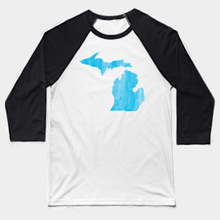 Michigan blue watercolor Baseball T-Shirt